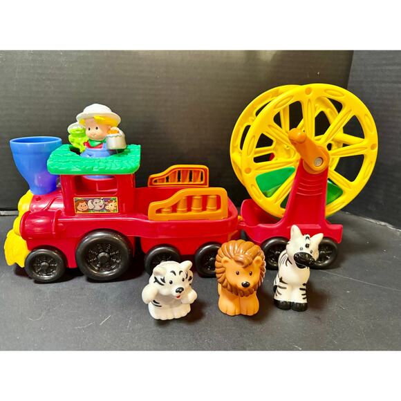 FP Little People Animal Sounds zoo train Crank no animals figures included works - Picture 1 of 6